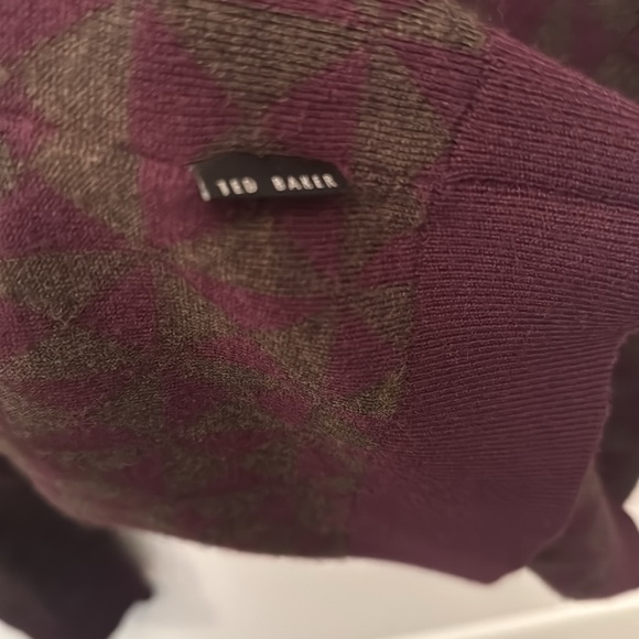 Ted Baker Burgundy and Purple Sweater - Picture 4 of 5